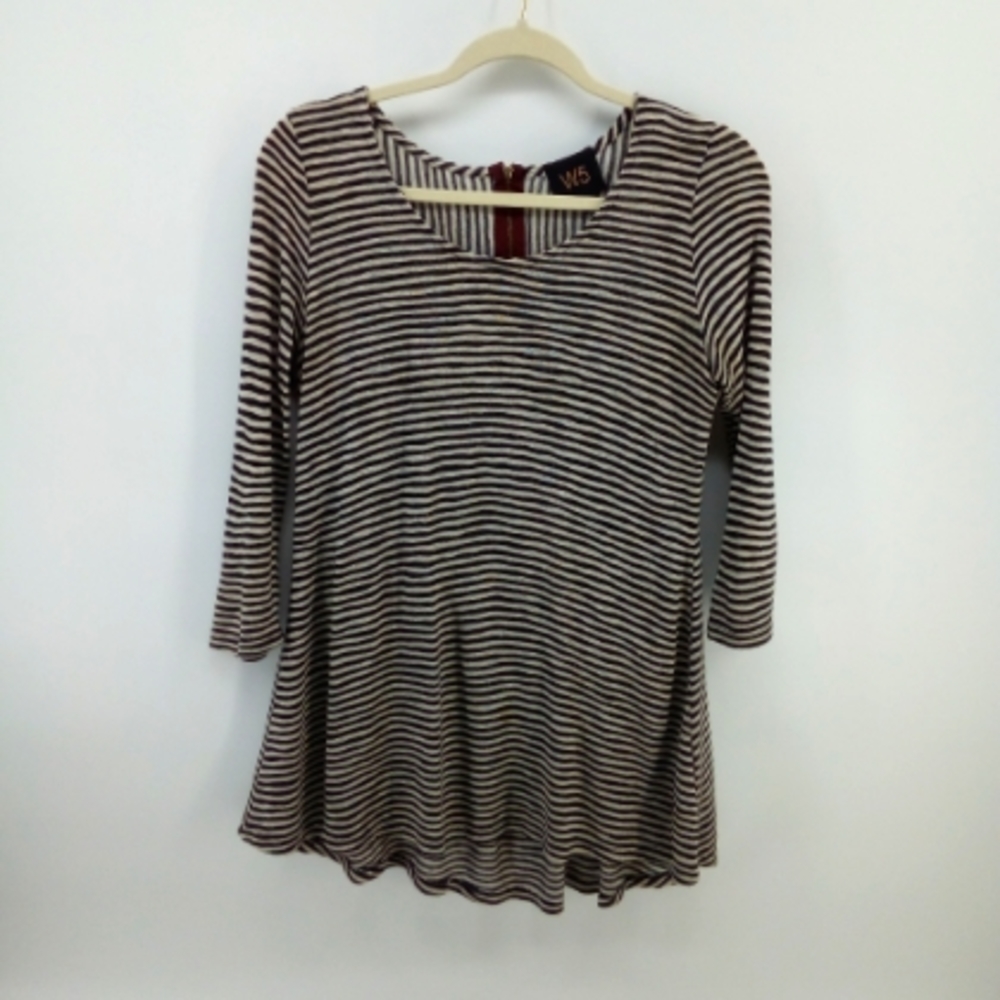 Anthropologie W5 Striped Black White Shirt M